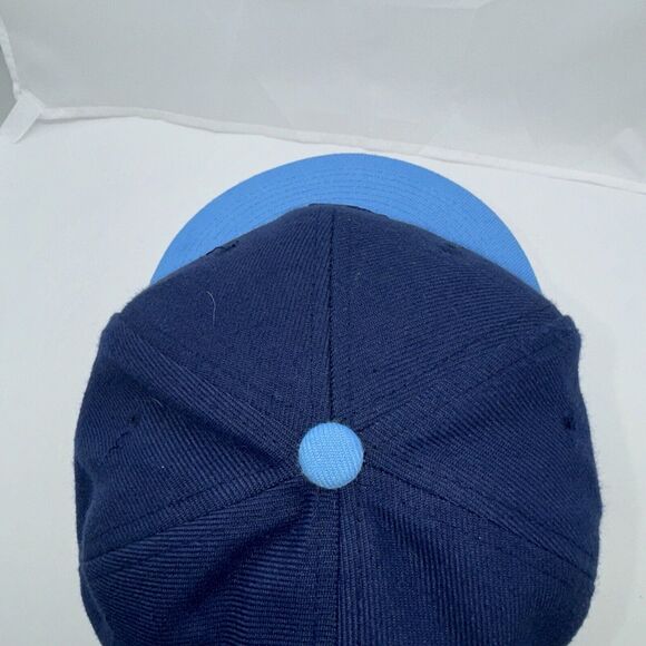 Bimm Ridder Trenton Thunder Cloud Logo MLB SnapBack YOUTH HAT NAVY/baby Blue - Picture 5 of 10